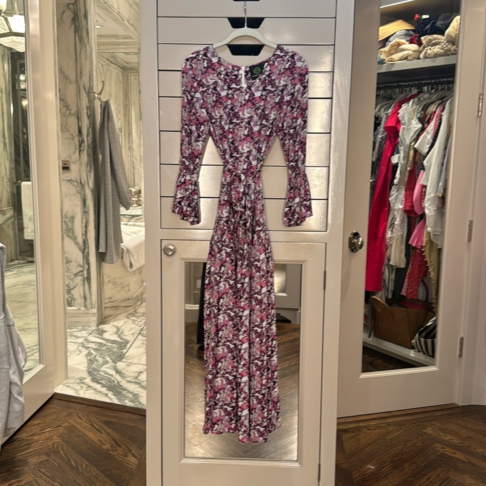 Catherine Prevost silk butterfly dress